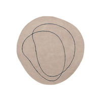 WOLLTEPPICH Shape Cream ø 200 cm rund - Creme, Textil (200/200cm) - benuta Pure