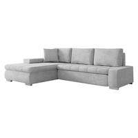 ECKSOFA Orkan Mini - Hellgrau, Holz/Textil (265/185cm) - MIRJAN24