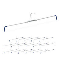 18XVEŠIAKOV na nohavice - strieborná, kov/plast (51.5/13/1.5cm) - Relaxdays