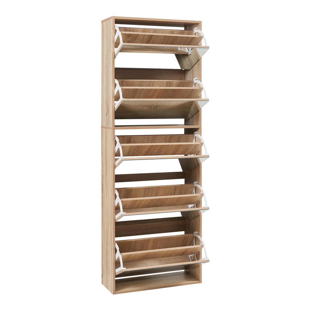 SCHUHKIPPER Lund - Sonoma Eiche, Holzwerkstoff (24/169/60cm) - [en.casa]