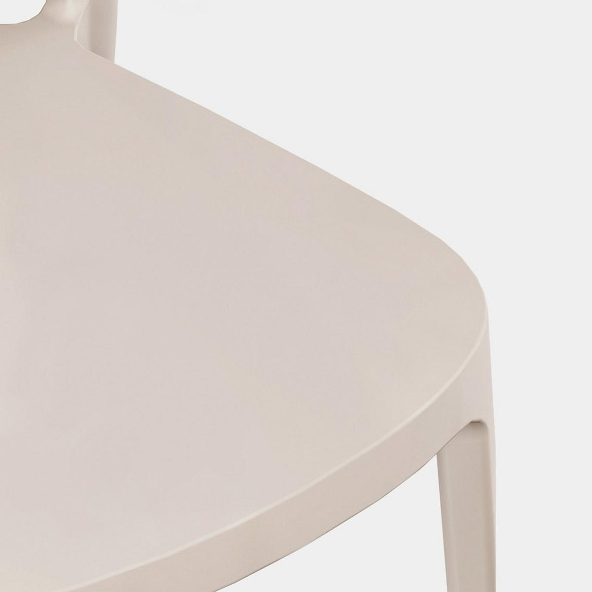 STUHL FÜR DRAUSSEN Edda Beige 47 cm x 78 cm - Beige, Kunststoff (47/78/51cm) - Klast Home