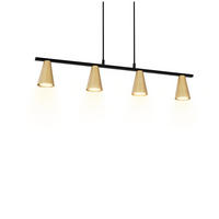 PENDELLEUCHTE Aurora 70/7/160 cm - Goldfarben, Metall (70/7/160cm) - ZMH