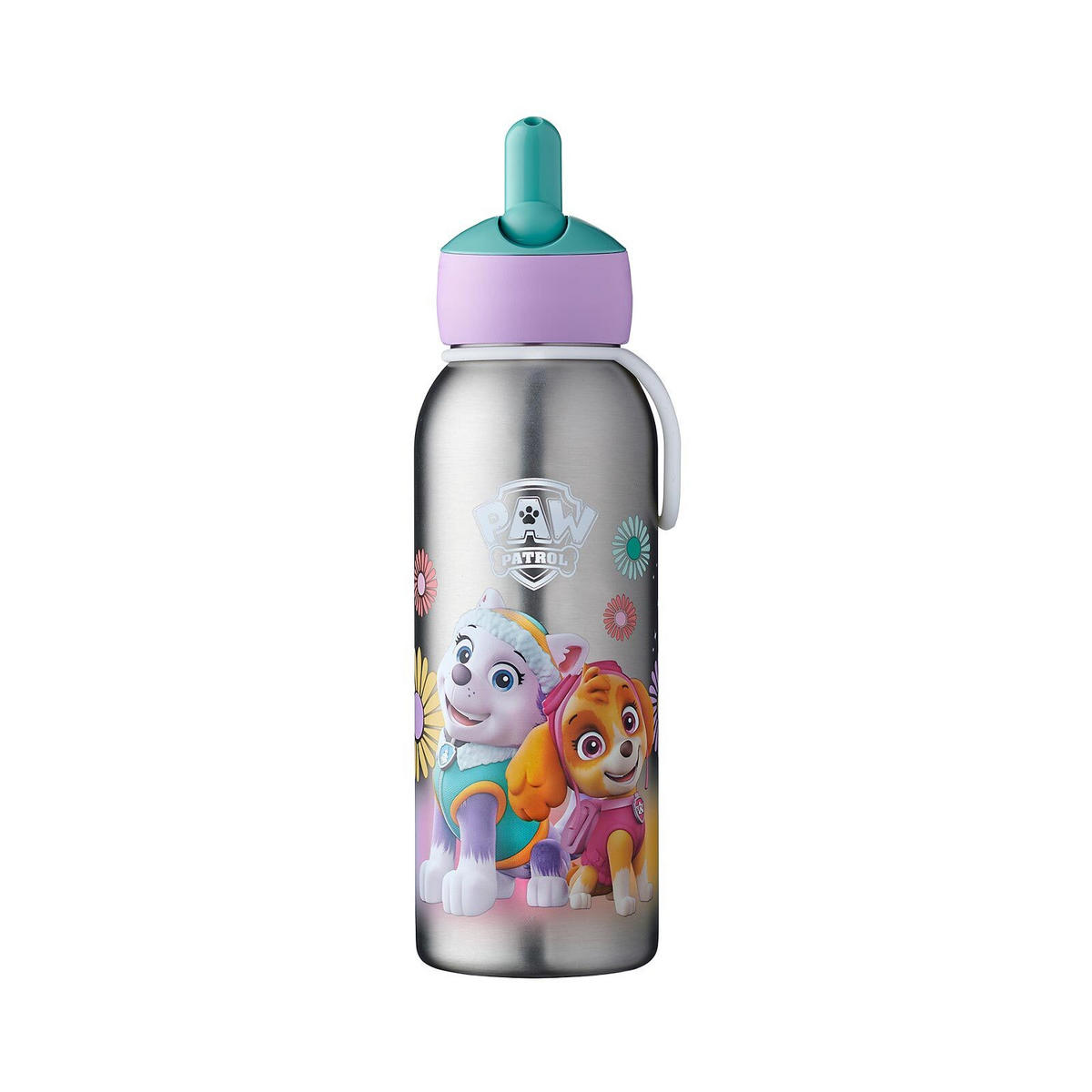THERMOFLASCHE FLIP-UP Campus Paw Patrol Girls 350 ml - Türkis/Lila, Metall (0.35L) - Mepal