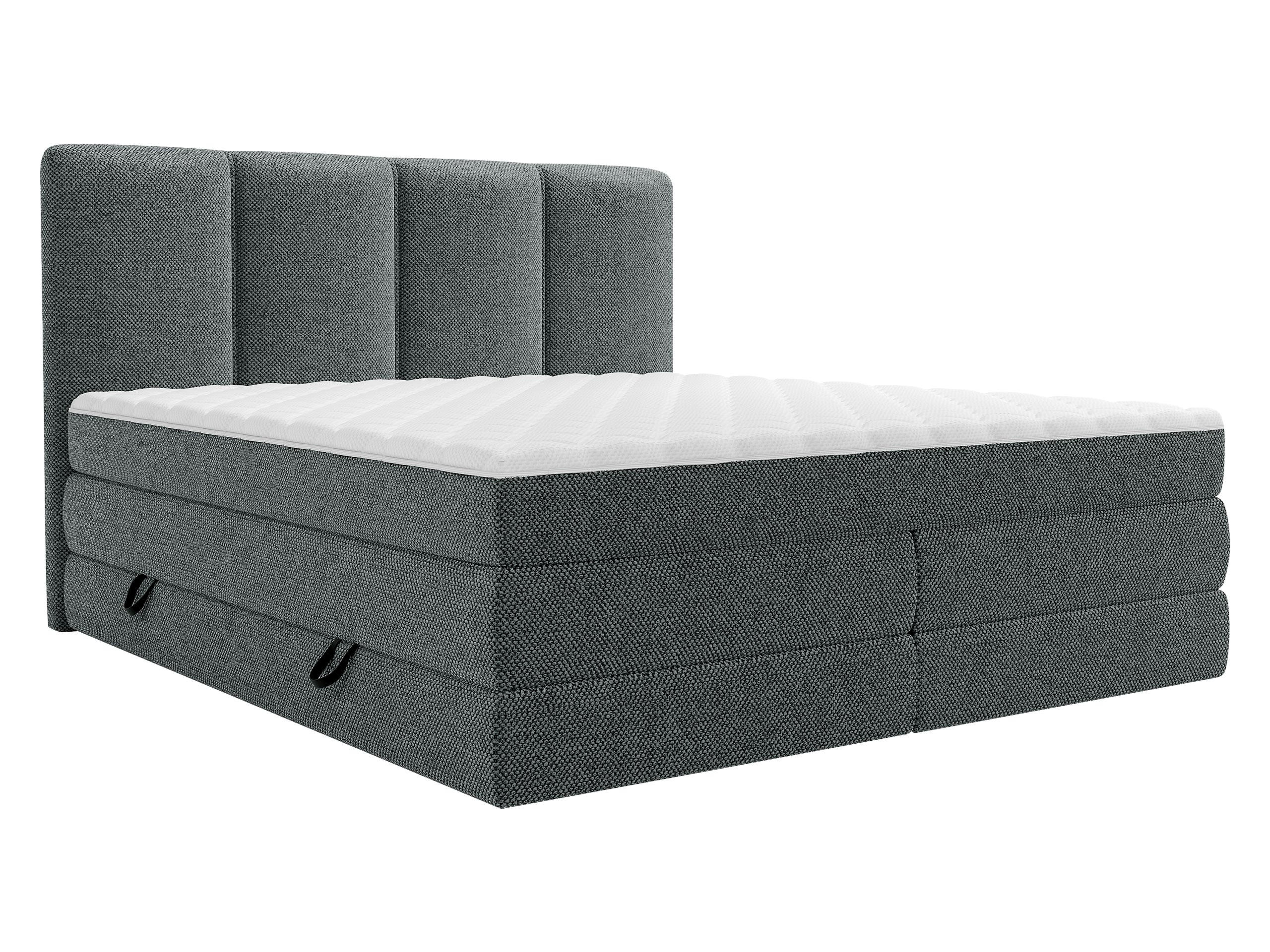 Mirjan24 Boxspringbett Blaugrau 180x200 cm
