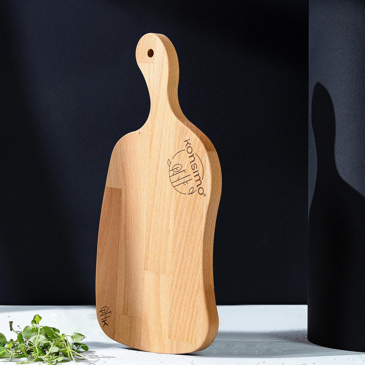 SCHNEIDEBRETT Holz Buche geölt LIVO - Buchefarben, Holz (18/38cm) - KONSIMO®