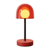 LED STOLNÍ LAMPA 12/12/27 cm - červená, kov/plast (12/12/27cm) - ZMH