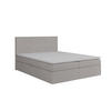 BOXBETT Dublin Beige 200x200 cm Bettkasten + Topper - Beige, Holz/Textil (200/200cm) - Comfortic