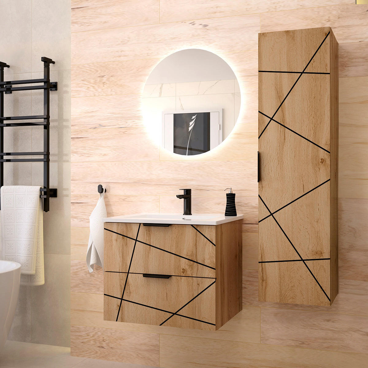 UMIVALNIK 60cm Teren Les - rjava, leseni material (60/50/45.8cm) - Petits-meubles