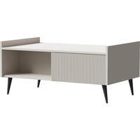 COUCHTISCH Arysa Beige Cashmere 100/45/60 cm - Kaschmir/Beige, Holzwerkstoff/Metall (60/100/45cm) - WFL GROUP