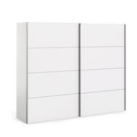 SCHWEBETÜRENSCHRANK weiß - Weiß, Holzwerkstoff (243/202/64cm) - ebuy24