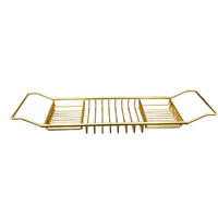 BADEWANNENABLAGE,(68–98) cm × 20 cm × 6 cm, Metall, Gold - Goldfarben, Metall (20/6/98cm) - Weltevree