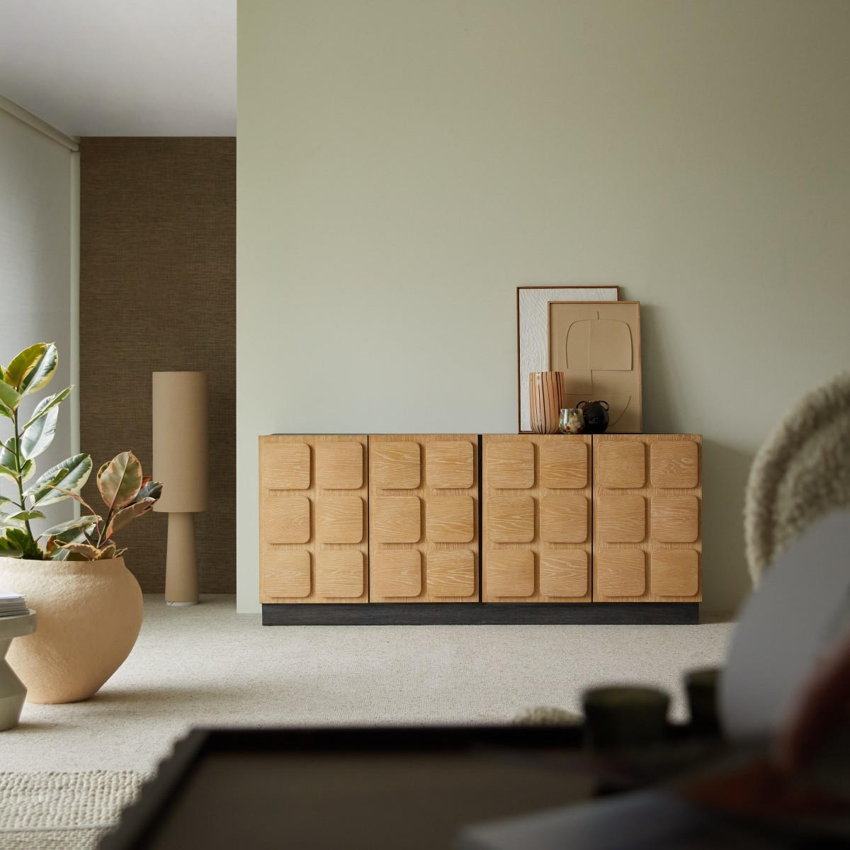 SIDEBOARD César Natur aus Eiche - Naturfarben, Holz (200/86/45cm) - Tikamoon