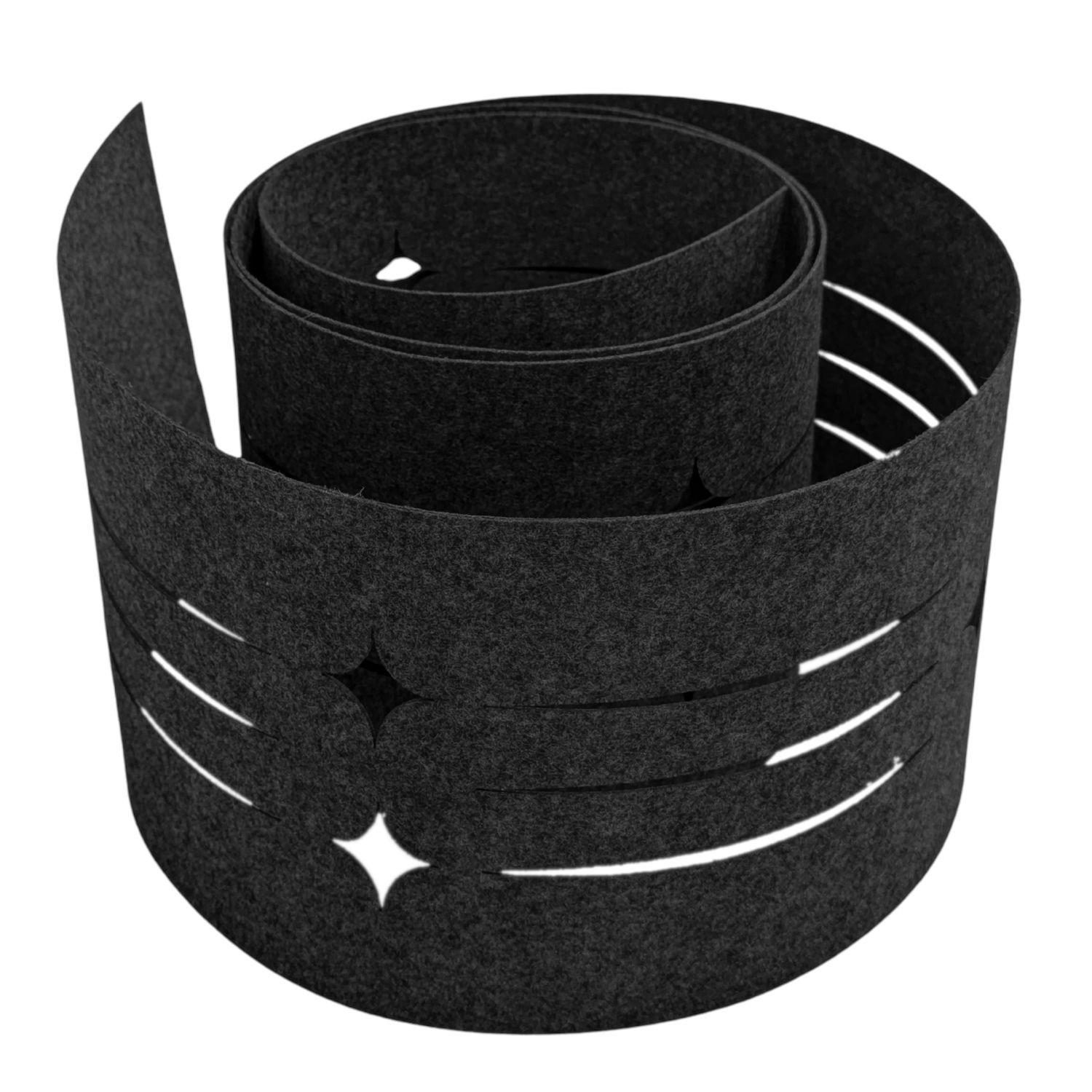 SICHTSCHUTZSTREIFEN Design Vlies Dekor Starline Einzelstreifen Hellgrau 2,55m - Hellgrau, Kunststoff (260/19cm) - ZAUN|ZU