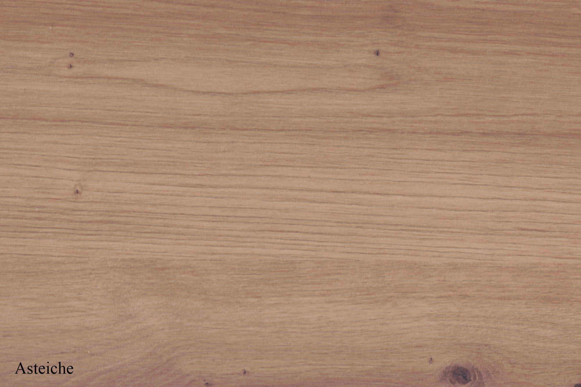 ESSZIMMERTISCH Elda 2 140 x 90 x 75 Esstisch Schwarzstahl/Asteiche - Naturfarben, Holz (140/90/75cm) - 58aufmkessel