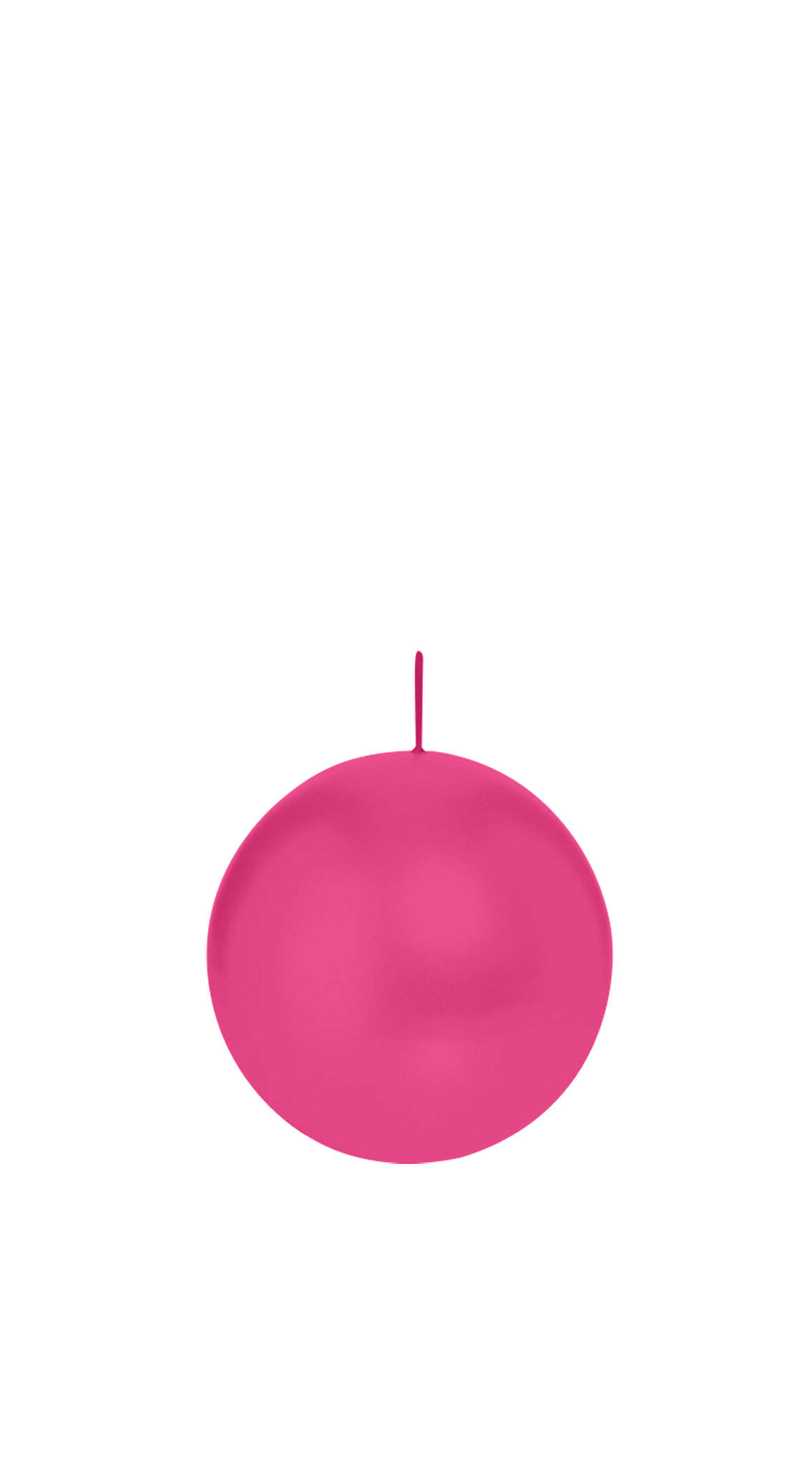 KUGELKERZEN Pink Ø 60 mm, 16 Stück - Pink, Paraffin (6/6/6cm) - Wiedemann Kerzen