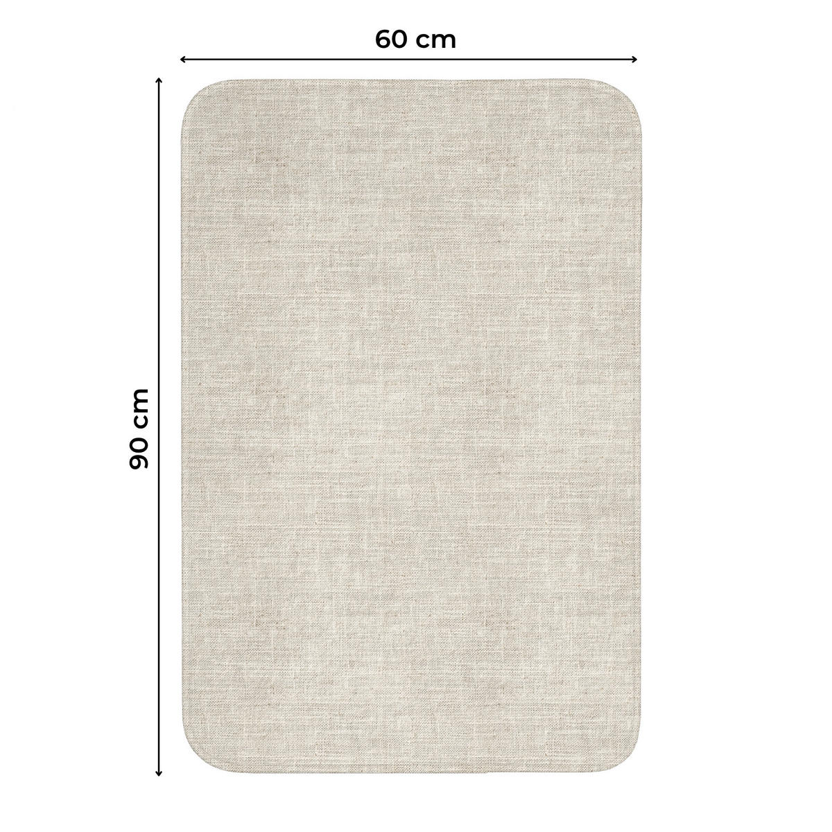 WC PŘEDLOŽKA Povlečení - Textura - Béžová 60x90 cm - béžová, textil/plast (60/1cm) - OnlyWow