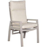 GARTENSTUHL Sevilla - Hellgrau/Grau, Holz/Textil (60/122/62cm) - Mr. Deko