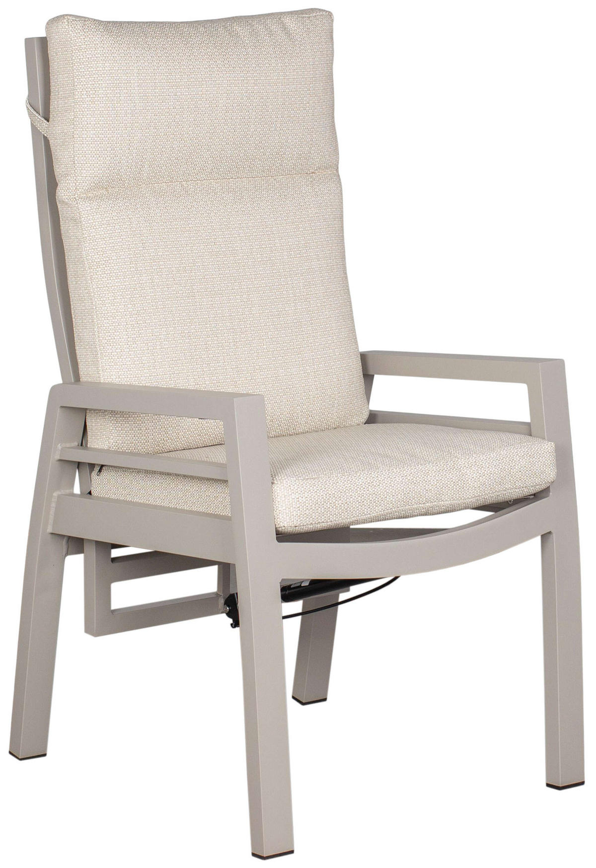 GARTENMÖBELSET Sevilla & Malaga - Beige/Grau, Metall - Mr. Deko