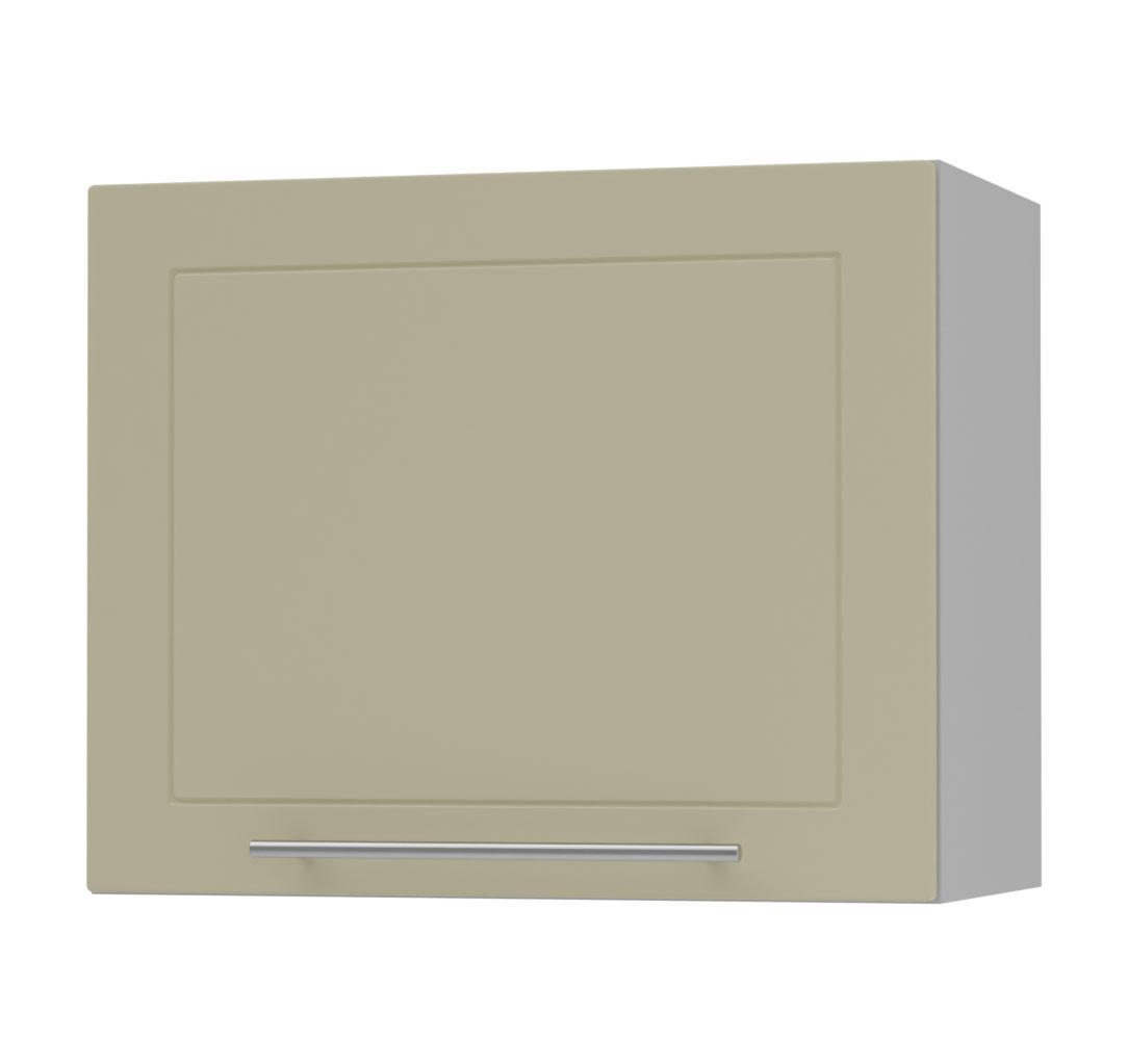 KLAPPHÄNGESCHRANK Kvantum W8/60 Vanille Matt / Grau Matt 60 / 32,5 / 50cm - Creme/Grau, Holz/Holzwerkstoff (60/50/32.5cm) - Feldmann-Wohnen