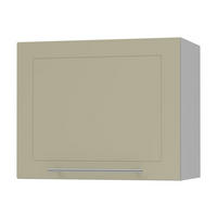 KLAPPHÄNGESCHRANK Kvantum W8/60 Vanille Matt / Grau Matt 60 / 32,5 / 50cm - Creme/Grau, Holz/Holzwerkstoff (60/50/32.5cm) - Feldmann-Wohnen