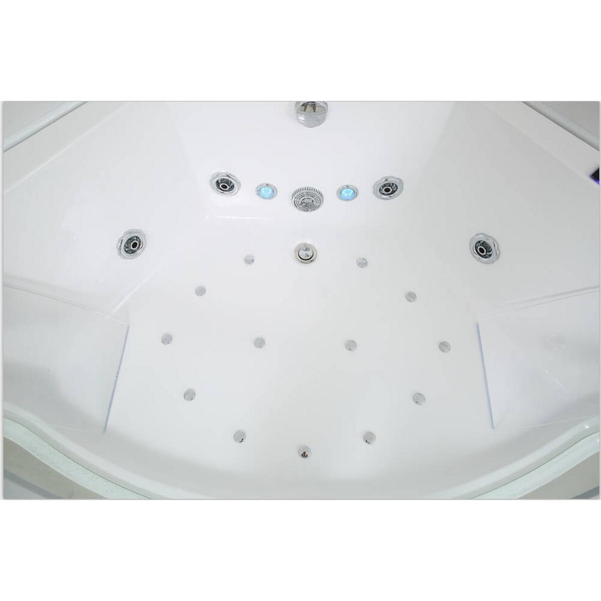 WHIRLPOOL ATLANTIC - Größe: L - Weiß, Keramik (140/64/140cm) - Home Deluxe