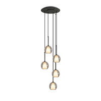 GALERIELEUCHTE Belluna 5-flammig Klar Ø 14cm - Klar, Glas (14/14/35cm) - s.luce