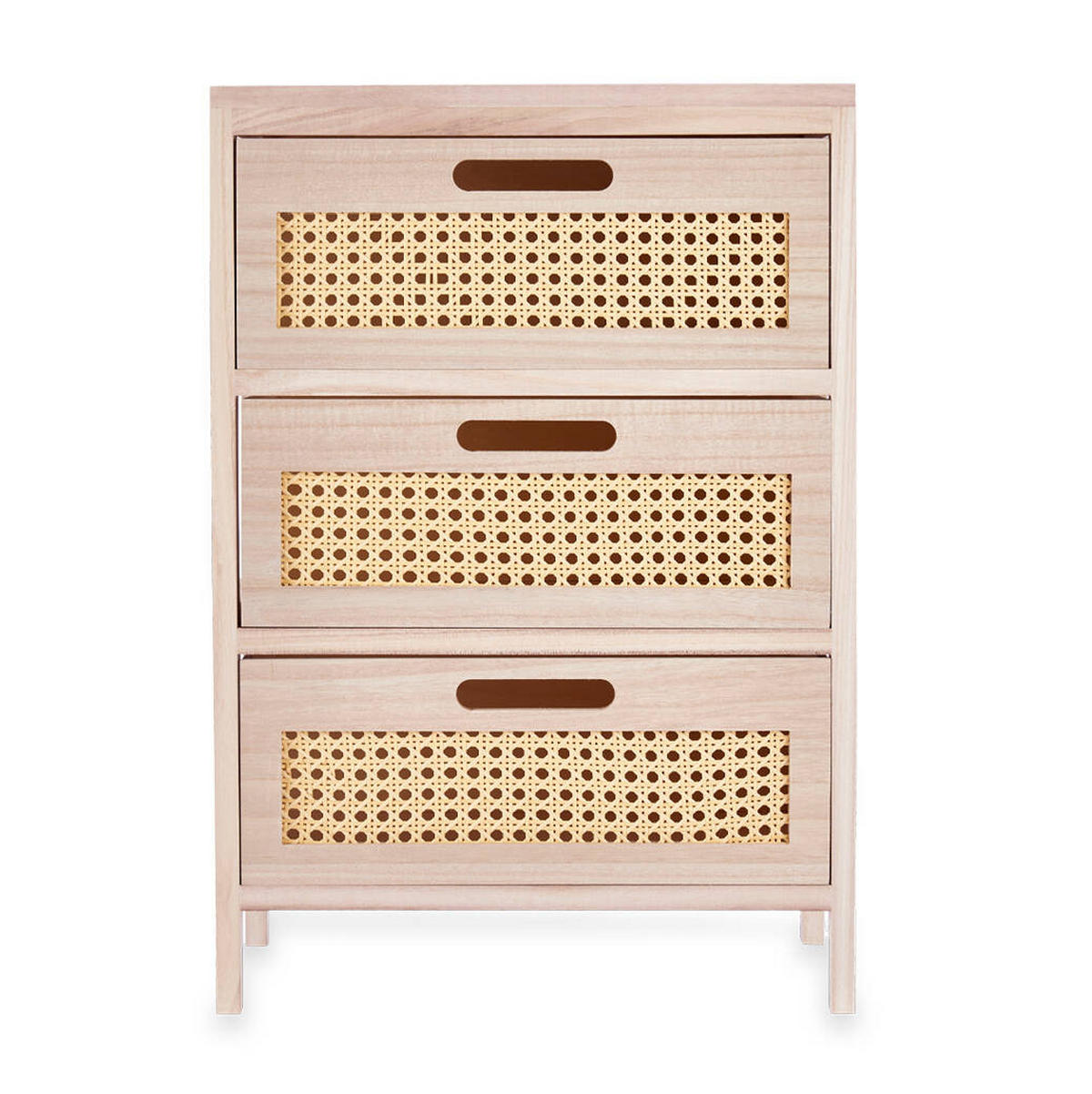 KOMMODE Wiener Geflecht 29/40/58 cm - Braun, Holz (40/58/29cm) - Giftdecor
