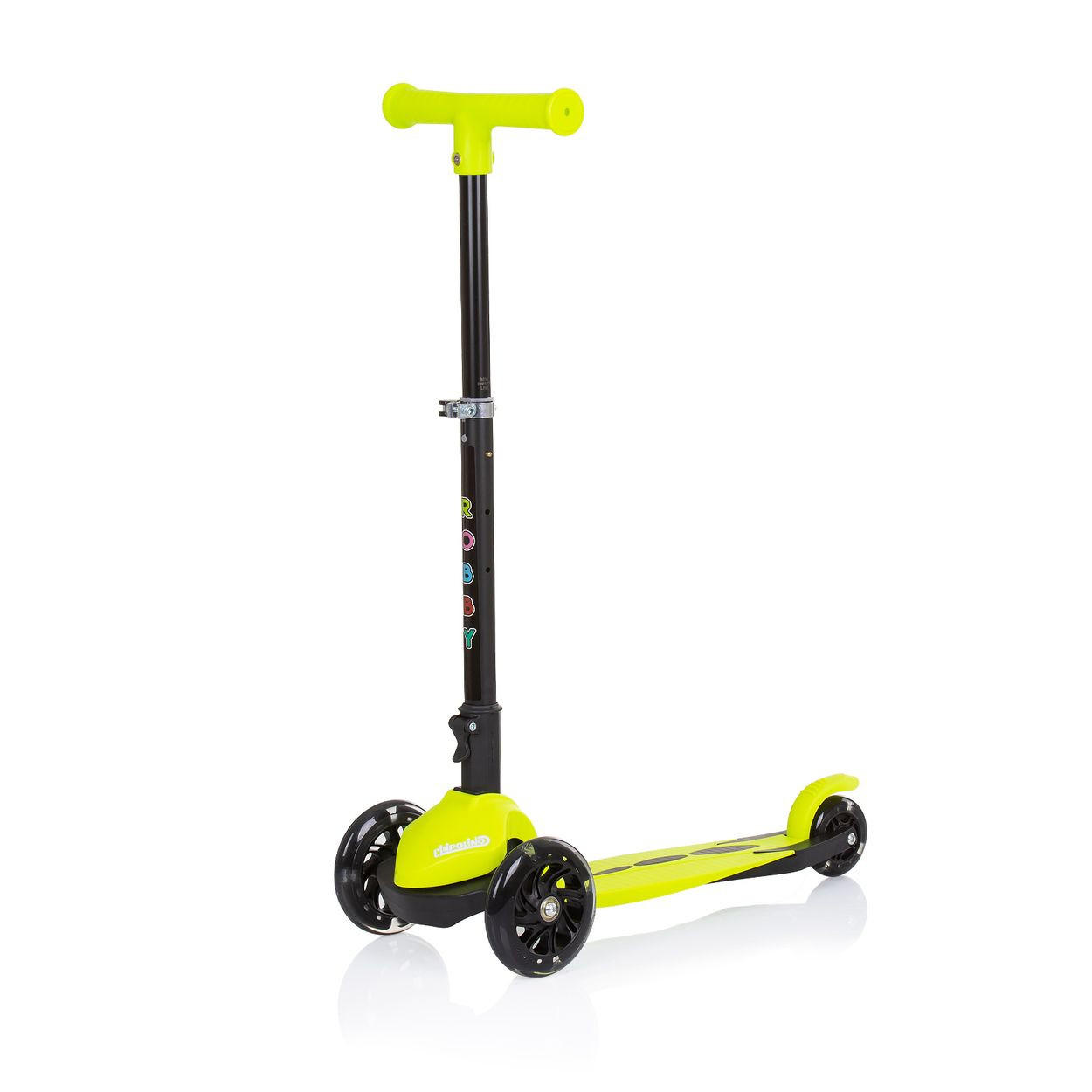KINDERROLLER Robby gelb Lenker höhenverstellbar klappbar Bremse - Gelb, Metall (60/30/70cm) - Chipolino