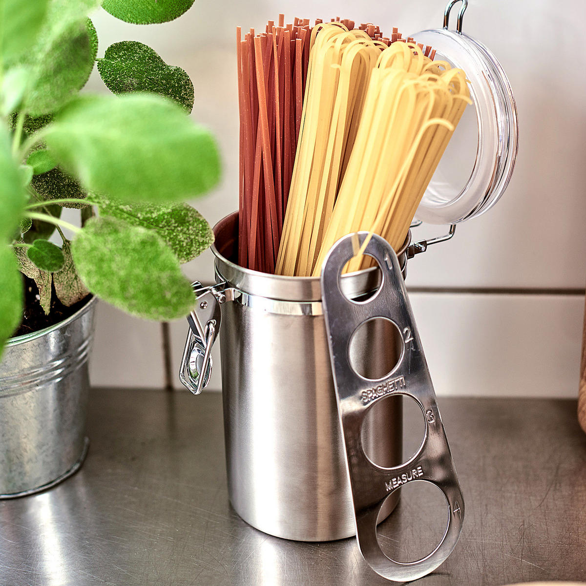 VORRATSDOSE (6er Set) Canister - Silberfarben, Metall (10/18/10cm) - Butlers