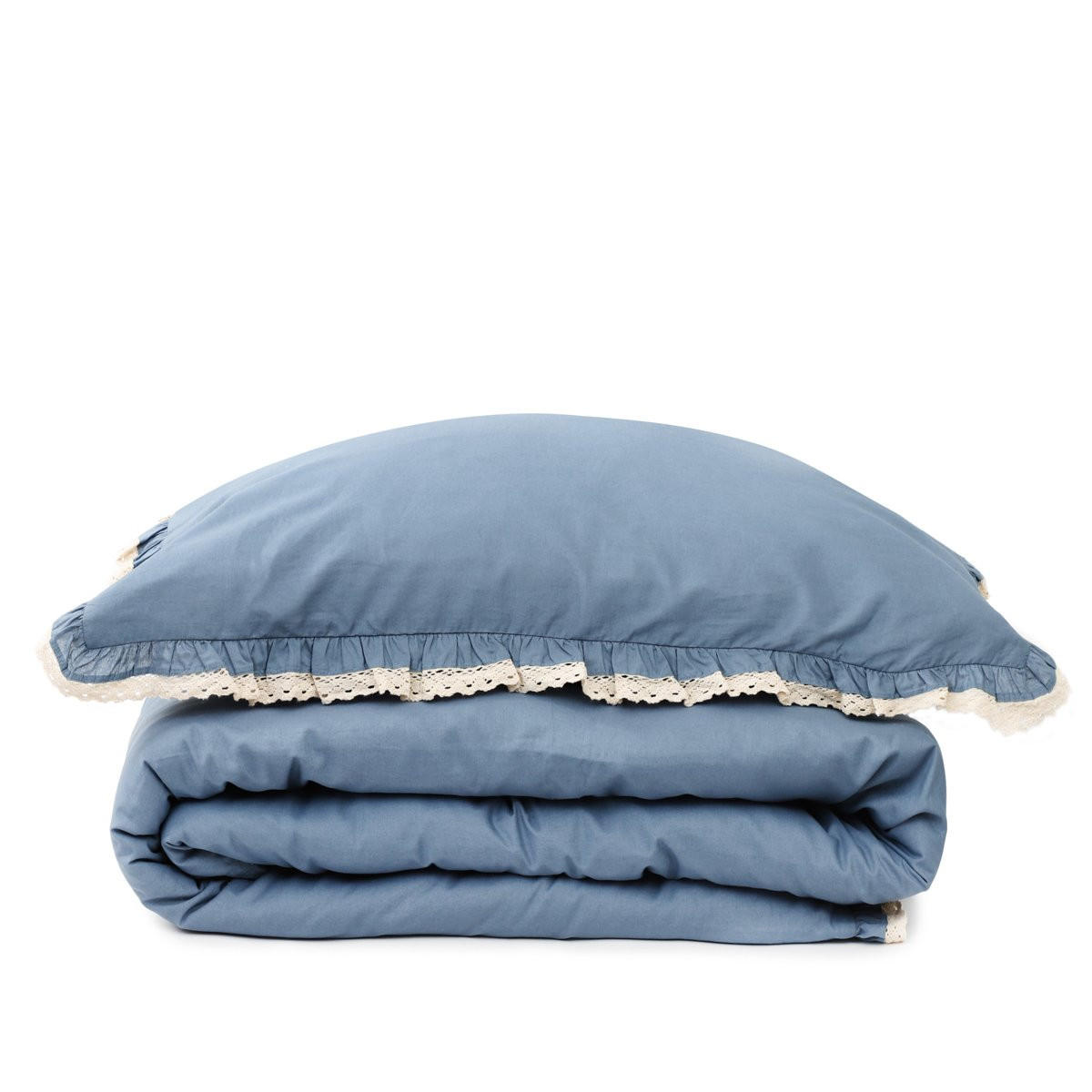 BETTWÄSCHE Moises blau 160/200 cm - Blau, Textil (160/200cm) - Homla