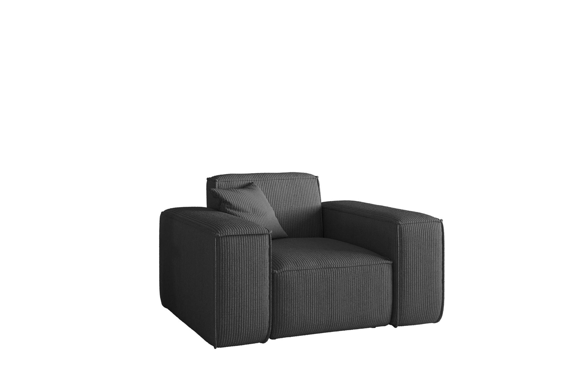 Fun Möbel Sessel Anthrazit 121x73x88 cm