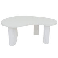COUCHTISCH organisch Weiß - Weiß, Holz (60/110/45cm) - MCW