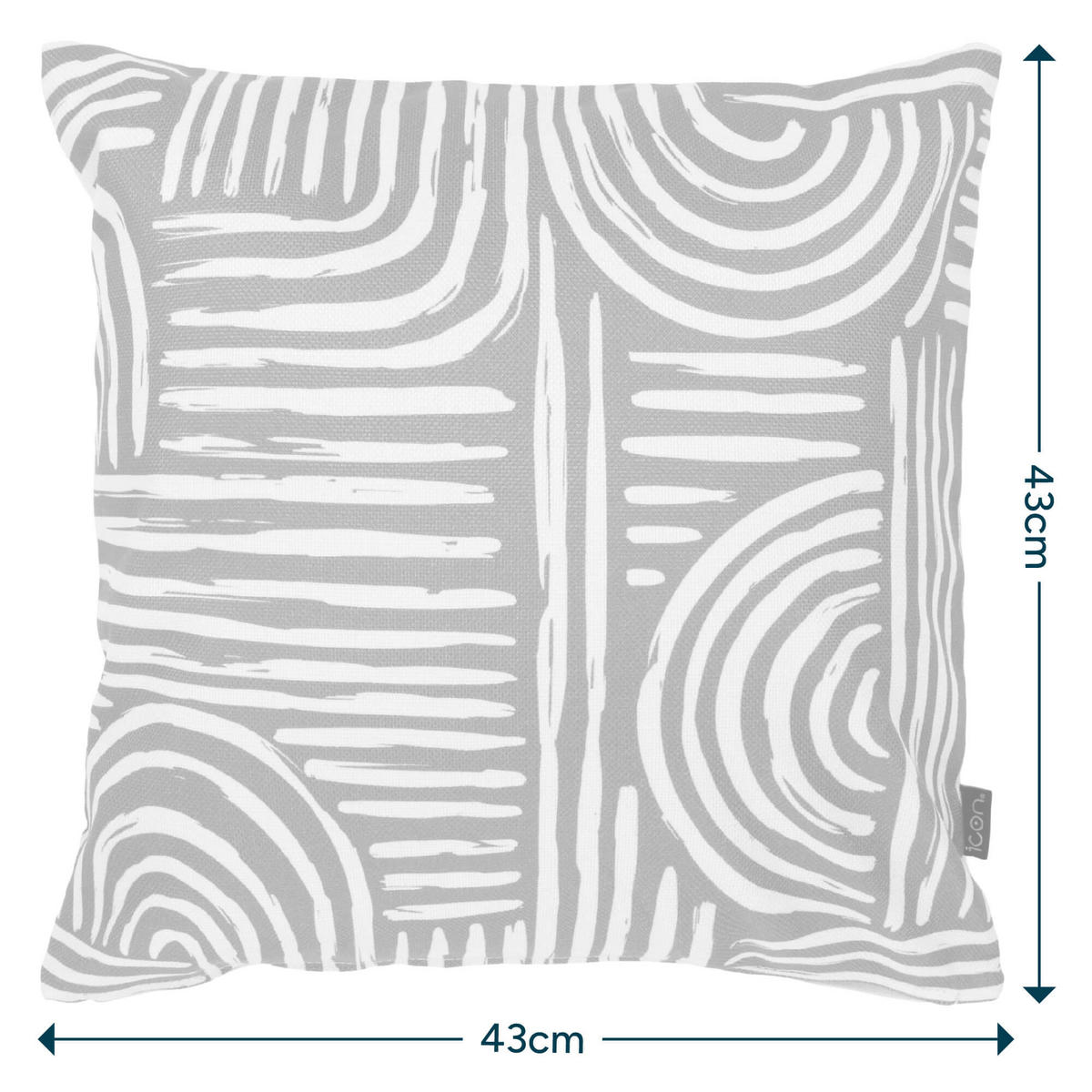 OUTDOORKISSEN 4er Set - Braun, Textil (43/43cm) - icon