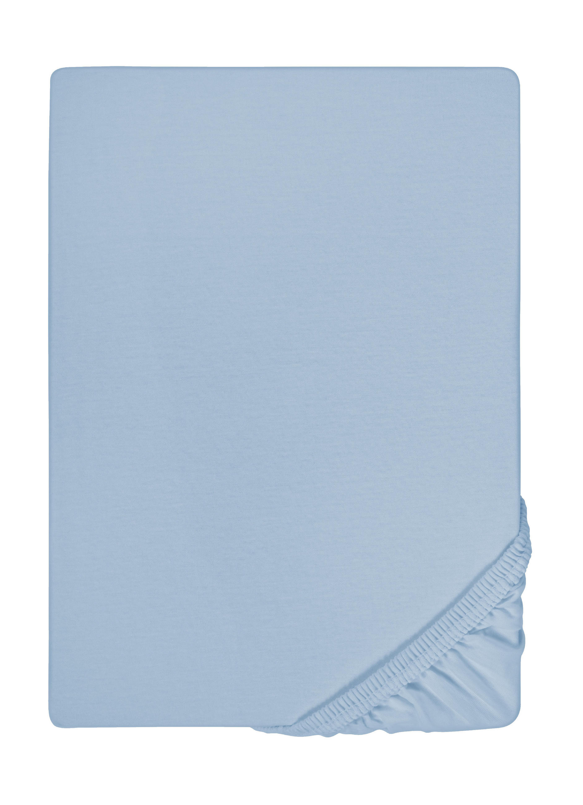 biberna Spannbetttuch Hellblau 160x220 cm