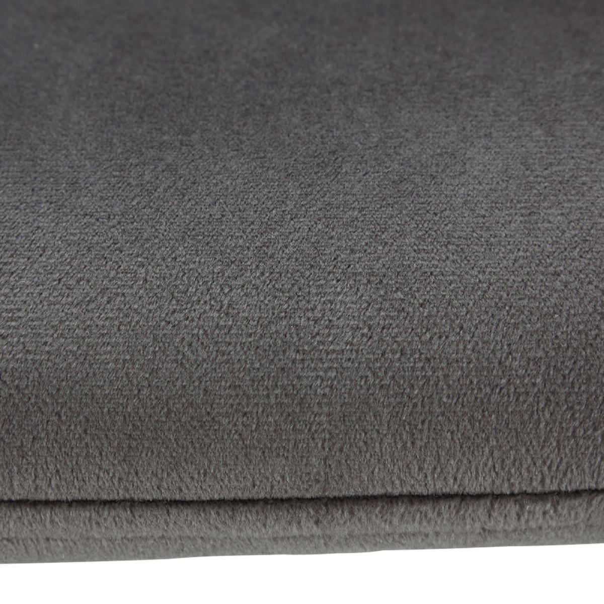 TISCHGRUPPE 120-153/80 cm weiß mit 4 Stühle Samt Grau - Weiß/Grau, Holz/Textil (80/88/120cm) - Homestyle4u