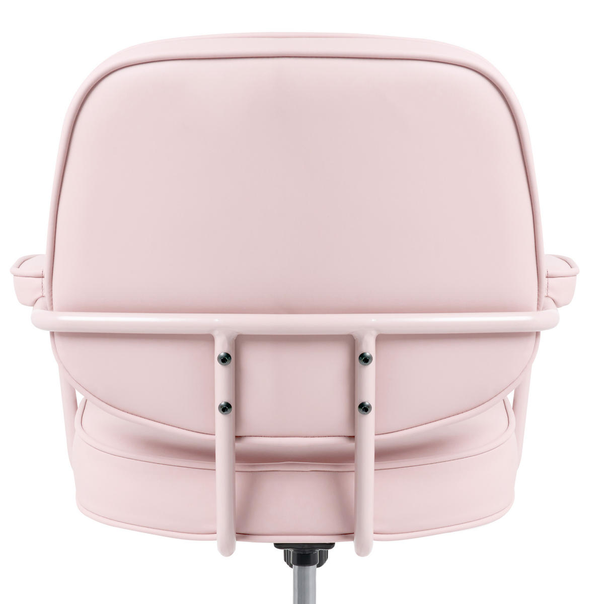 SCHREIBTISCHSTUHL Kunstleder Pastellrosa Paramus - Pink, Kunststoff (60/81/65cm) - Beliani