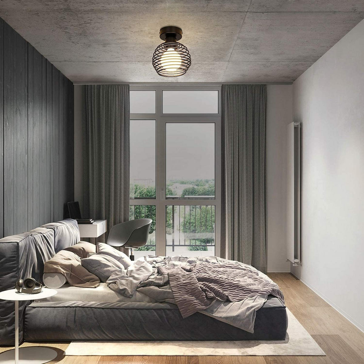 DECKENLEUCHTE Solariel 15/16/16 cm - Schwarz, Metall (15/16/16cm) - ZMH