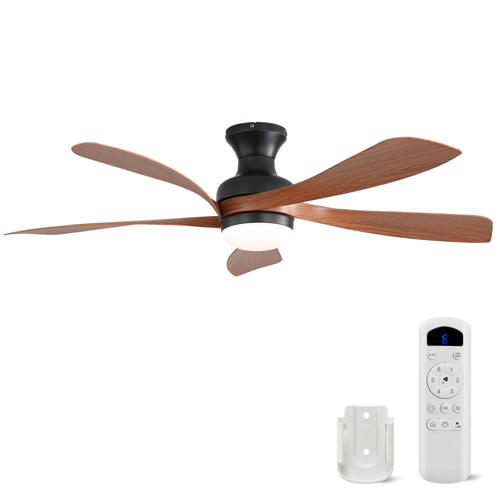 Casiva Deckenventilator Schwarz 132x30.5x132 cm