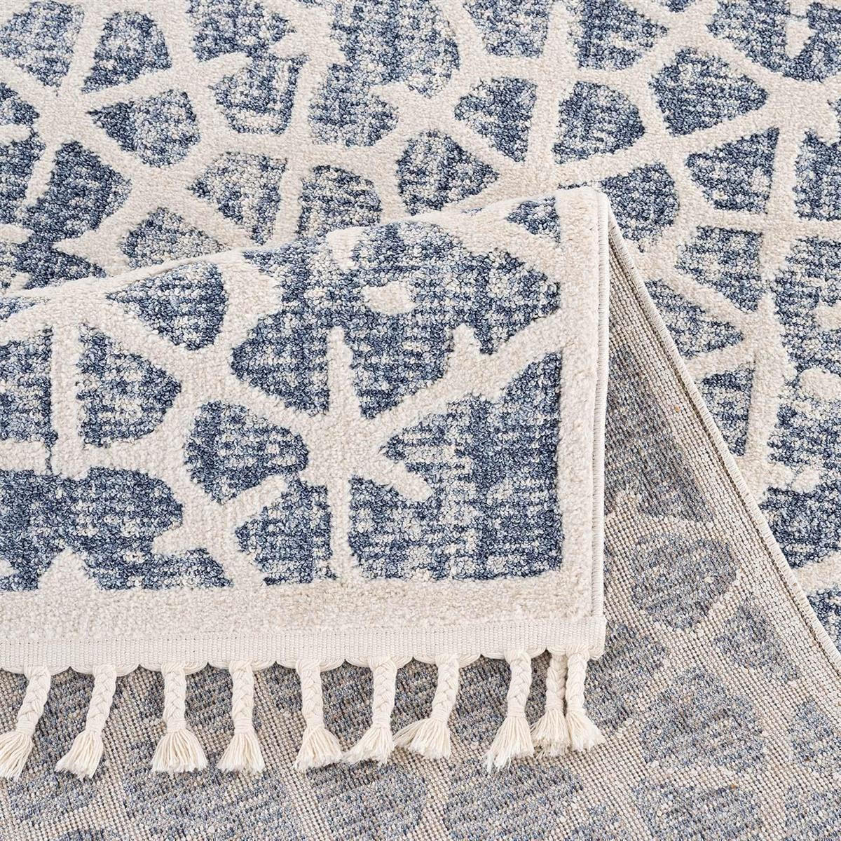 KURZFLOR-TEPPICH Art 1271 Blau 80x150 cm - Blau, Textil (80/150cm) - carpet city