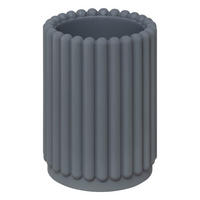 ZAHNBÜRSTENBECHER Bonbon 7,5/7,5/10,5 cm - Grau, Kunststoff (7.5/10.5/7.5cm) - 5five Simply Smart