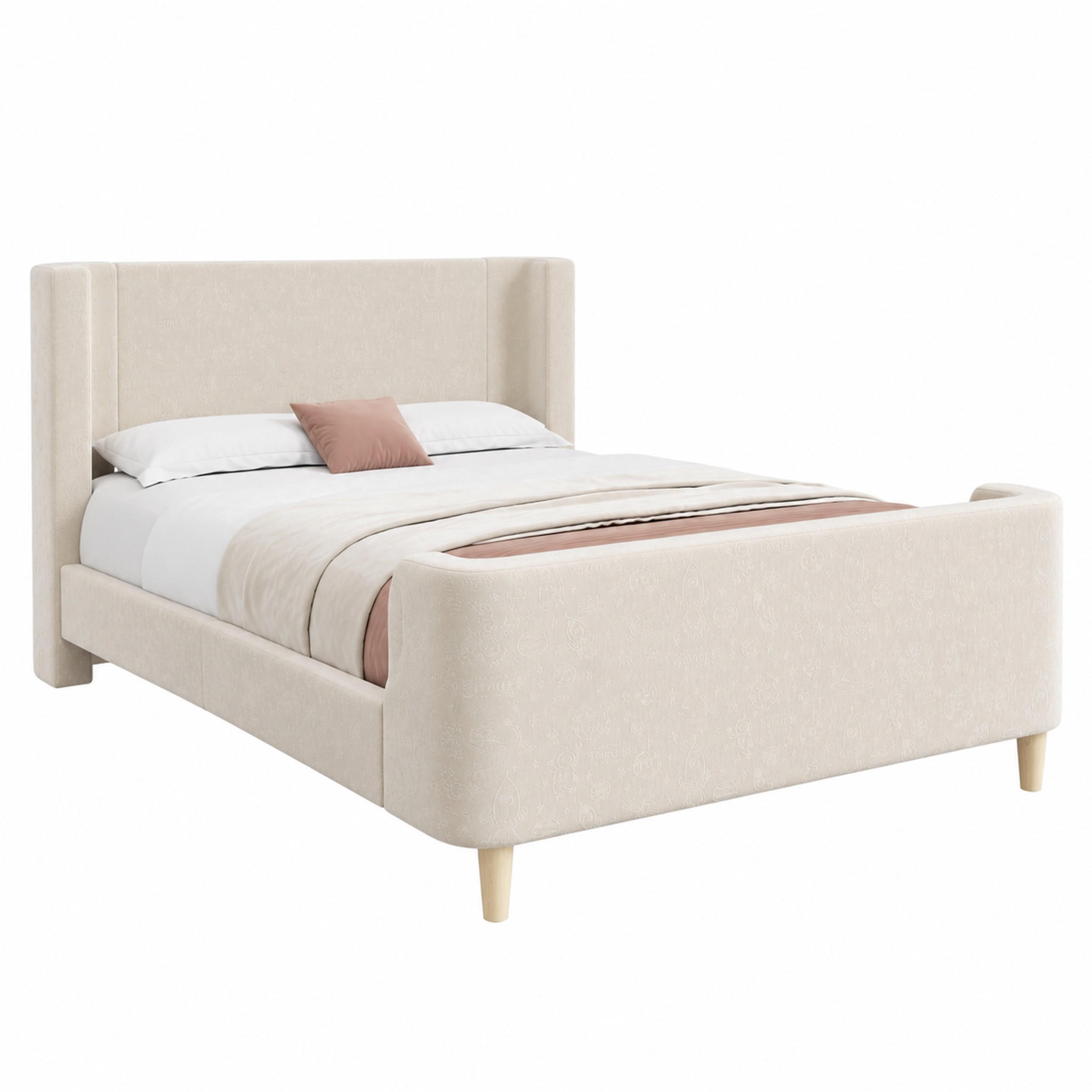 Meubliv Kinderbett Beige 90x200 cm