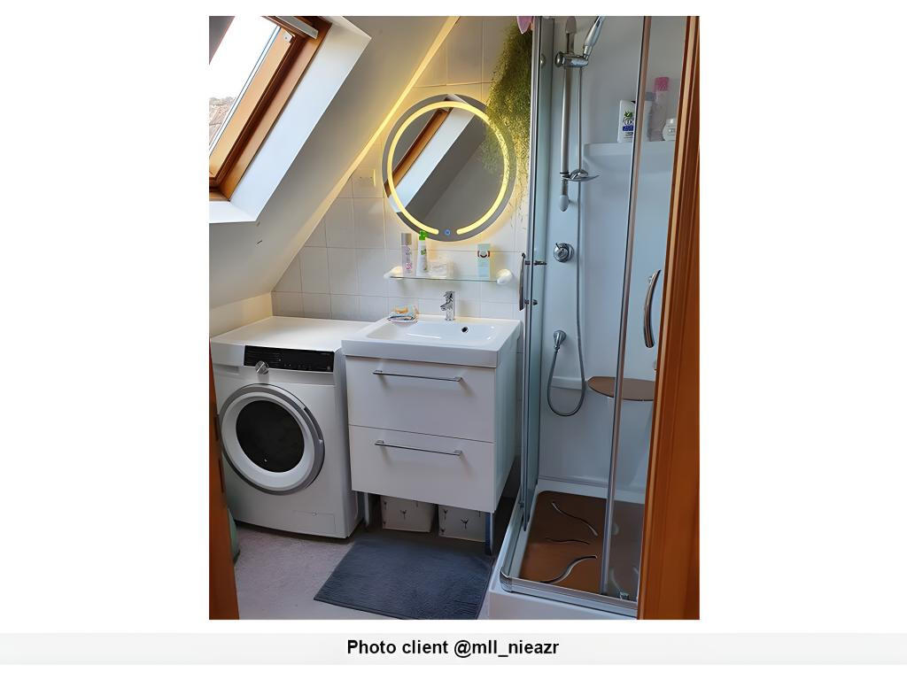 SPIEGEL mit LED-Beleuchtung - D. 60 cm - NEREA - Transparent, Glas (3.5/60/60cm) - Vente-Unique