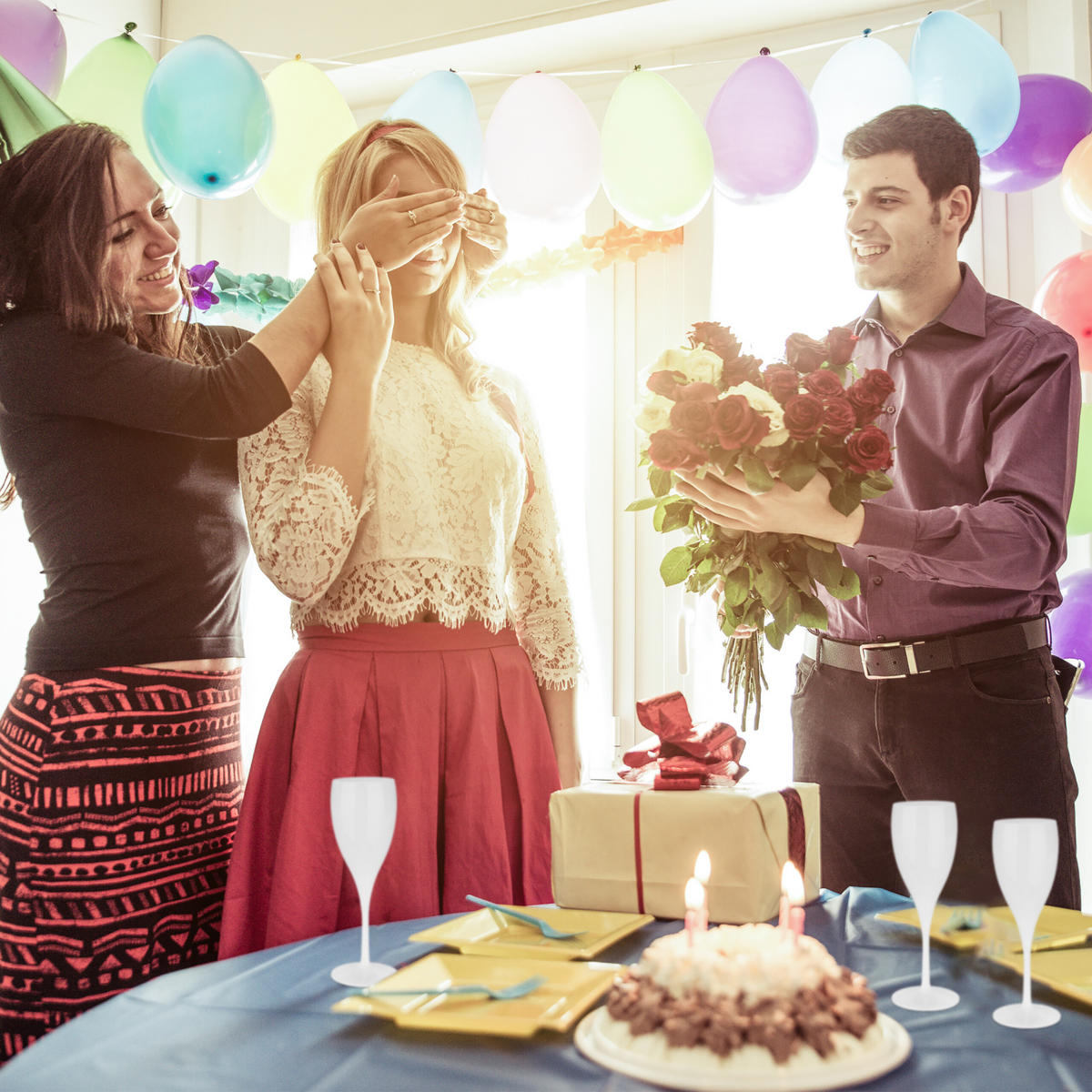 6xSEKTGLÄSER - Weiß, Kunststoff (0.14L) - Relaxdays