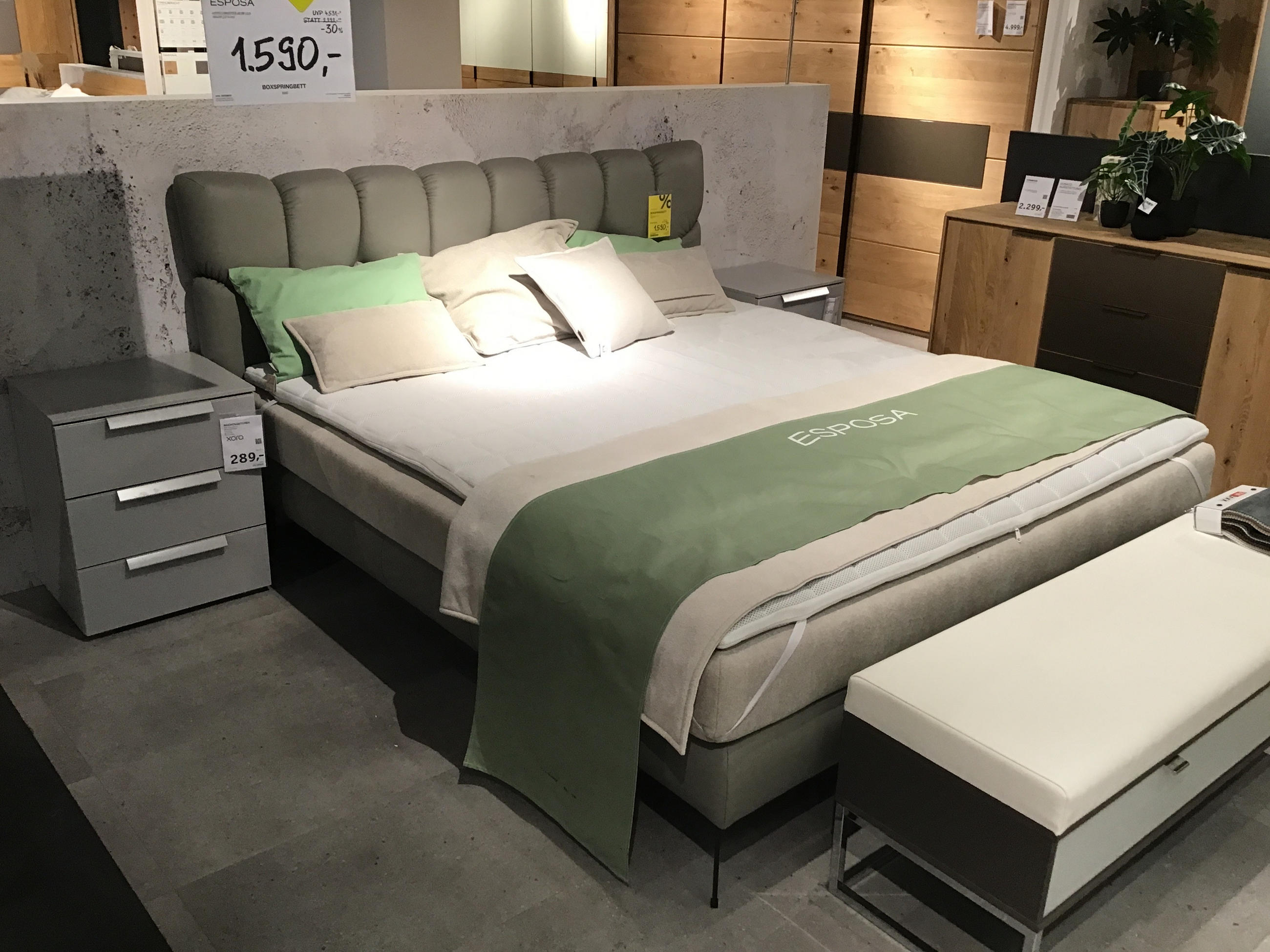 Boxspringbett Bari - Esposa