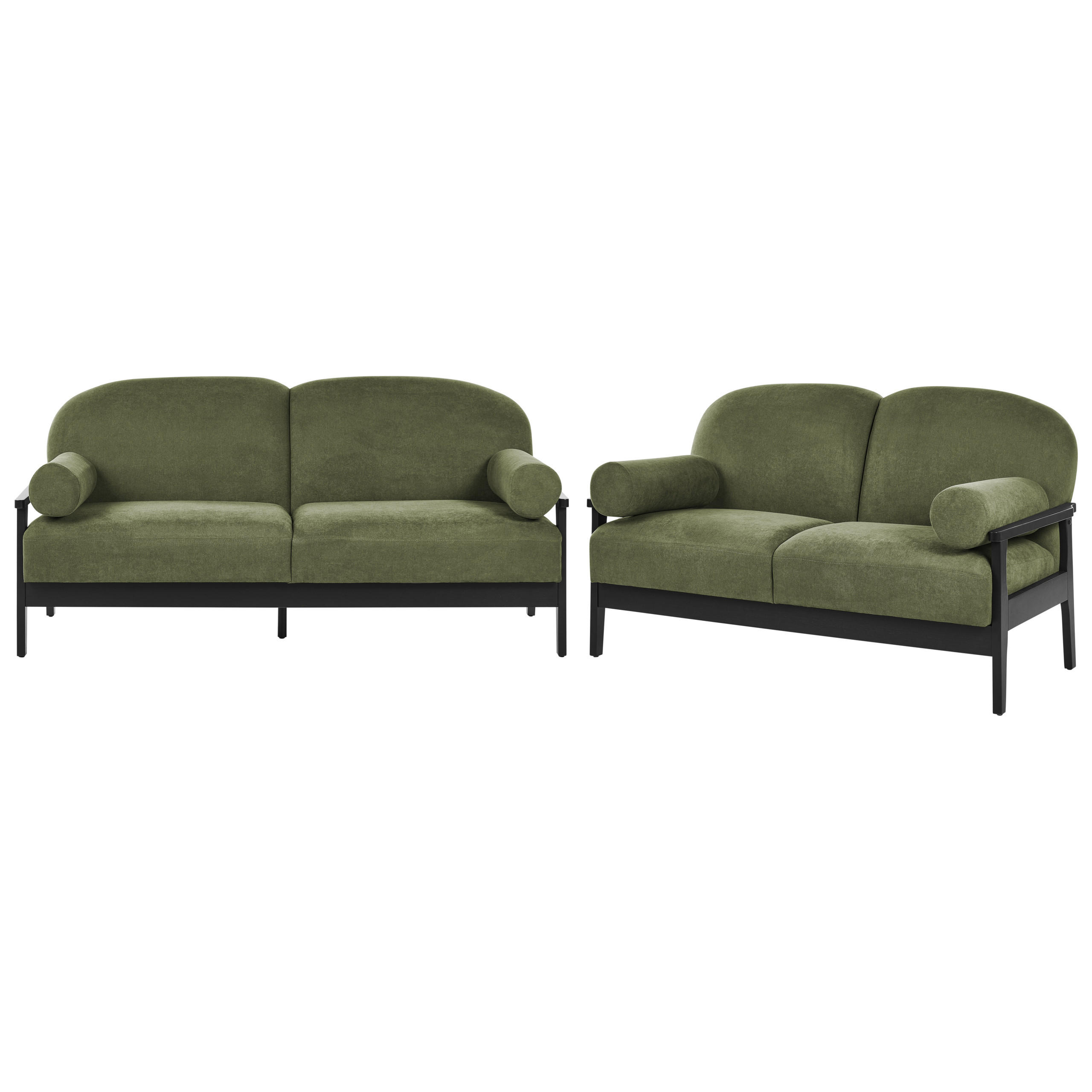 Beliani Sofa-Set Grün, Schwarz 191x88x84 cm
