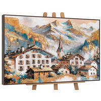 GEMÄLDE Sonnige Höhen Schattenfugenrahmen Grau 120x80 cm - Grau, Holz (120/80cm) - YS-art gallery