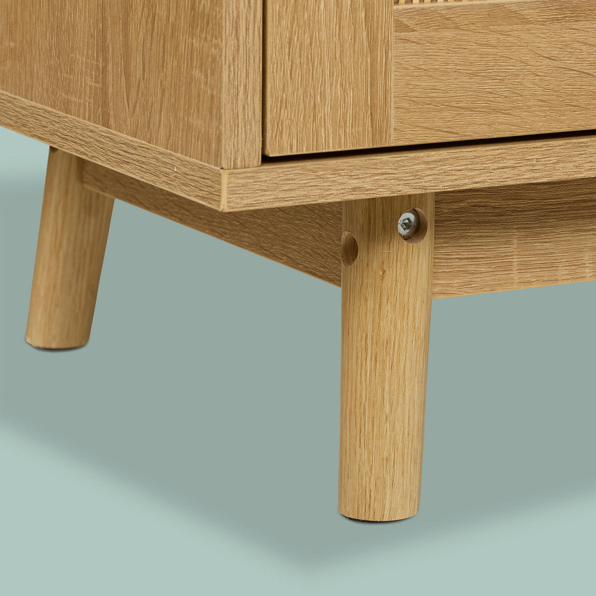 SIDEBOARD - Hellbraun, Holz/Holzwerkstoff (80/75/40cm) - Relaxdays