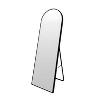 STANDSPIEGEL Fram, 150 x 50 cm - Schwarz, Glas (50/150/2.5cm)