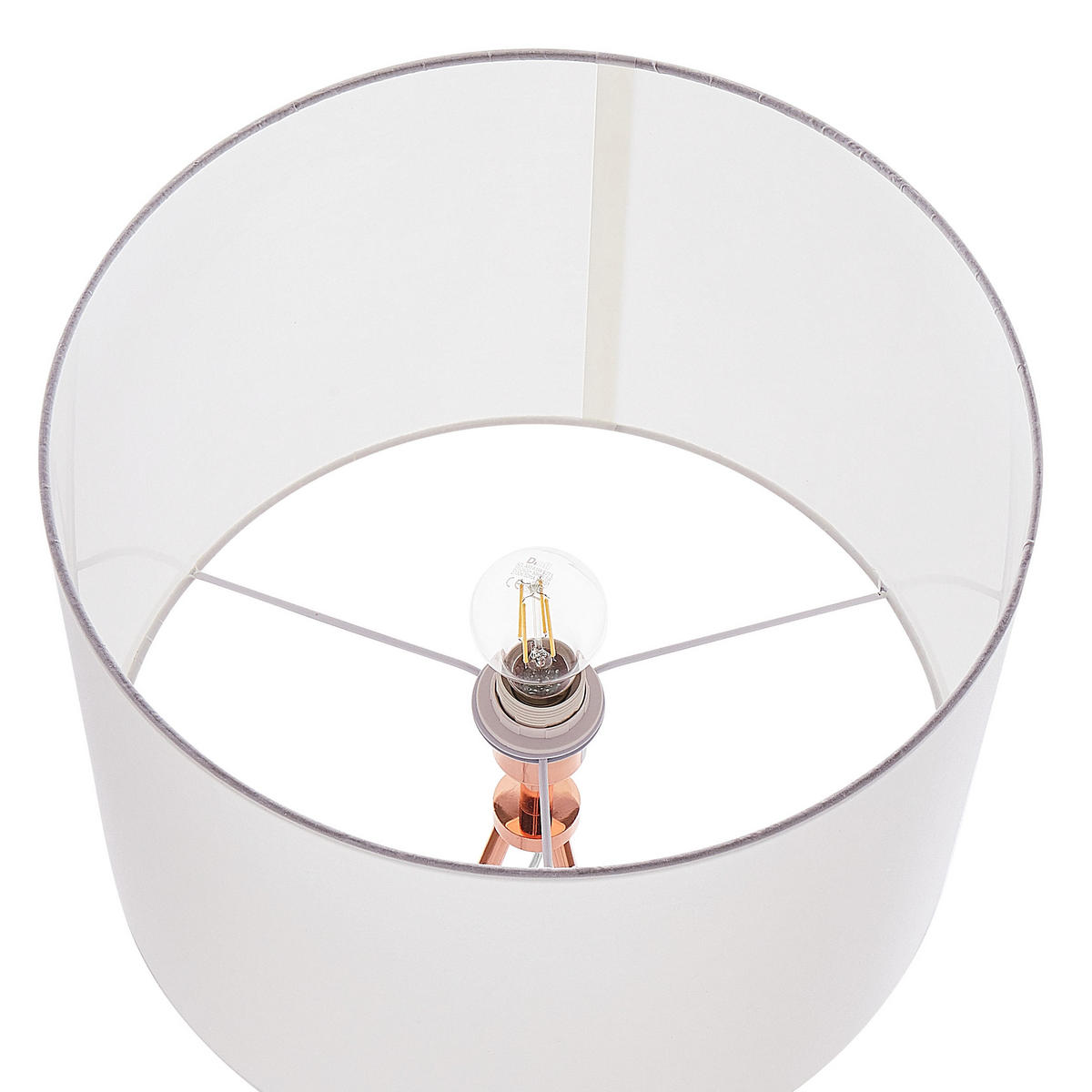 STEHLAMPE Vistula 55/55/148 cm - Weiß, Metall (55/55/148cm) - Beliani