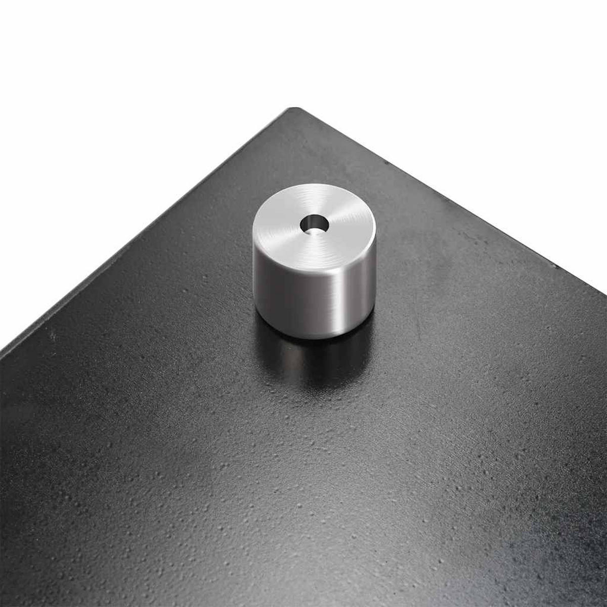 KÜCHENRÜCKWAND Glas 90x50 cm Schwarz Wand-Spritzschutz - Schwarz, Glas (90/50/0.6cm) - DELUKE